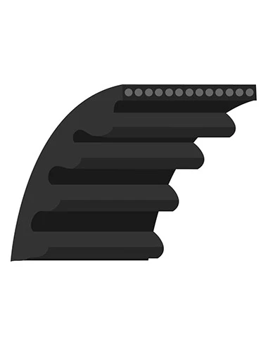 Courroie crantée simple denture adaptable HUSQVARNA. Remplace origine: 531007587.