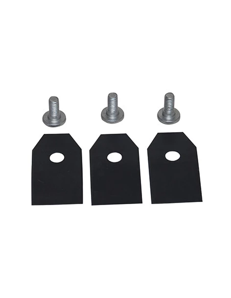 Jeu de 3 lames adaptable pour robots ELECTROLUX - HUSQVARNA et GARDENA, ELECTRO. L: 36mm. Remplace origine: 5351387-02, 5351388-