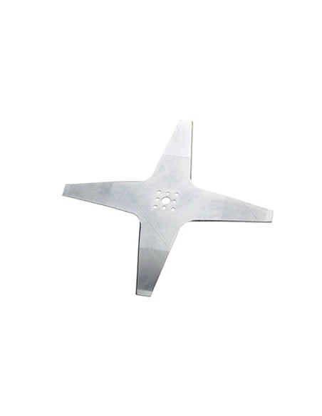 Lame 4 dents incurvée adaptable pour robot AMBROGIO / WIPER série L50 - Ø: ext: 250mm. Remplace origine: 50 D0018 02