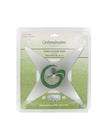 Blister lame 4 dents plate adaptable pour robots AMBROGIO / WIPER série L200 - STIGA Autoclip 325, Autoclip 328S, Autoclip 520,