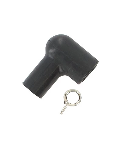 Antiparasite / Connecteur de bougie d'allumage universel en caoutchouc avec épingle pour fil Ø: 7mm.