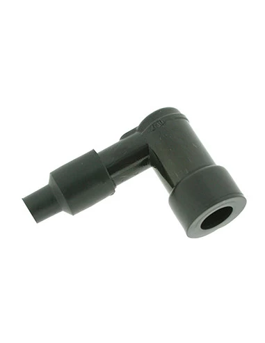 Antiparasite / Connecteur de bougie d'allumage adaptable NGK moulé à 90°. Remplace origine: LB01EHF.