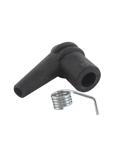 Antiparasite / connecteur de bougie adaptable HUSQVARNA tous modèles. Angle de 70°. Remplace origine 5014854-02.