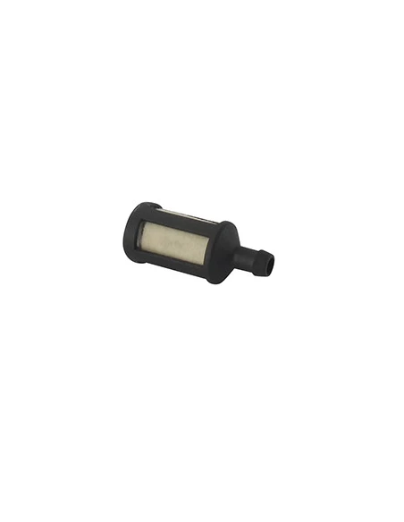Filtre à essence ZAMA adaptable ZF-5, pour moteurs 30 cc et plus - L: 42mm - Ø: 18mm - Ø: d'entrée: 6,35mm. Remplace origine: ZF