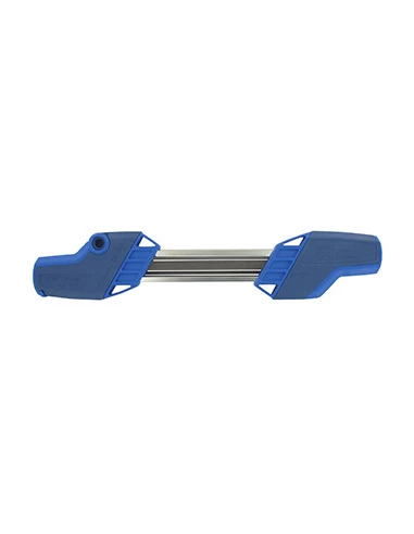 Affûteuse manuelle multi-limes PFERD. Livrée avec 2 limes rondes Ø: 3,2mm et 1 lime carrée de 9×6mm (notre 9301341).