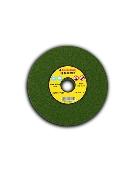 Meule d'affûtage TECOMEC 145X22,2X4,7mm.Qualité TENDRE.