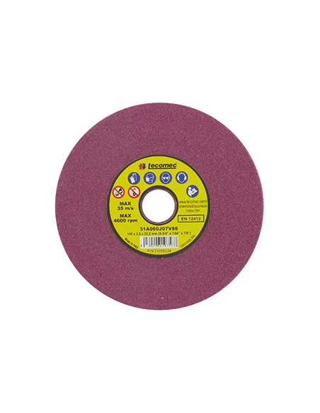 Meule d'affûtage TECOMEC 145 x 22,2 x 2,9mm. Ultra-slim.