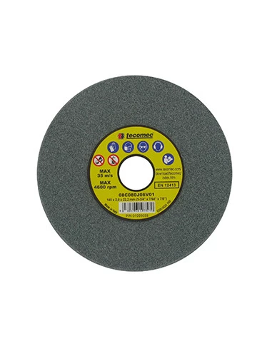 Meule d'affûtage TECOMEC 145 x 22,2 x 2,9mm, pour chaînes avec couteaux à traitement carbure, RAPID, PICO, WIDIA et autres marqu