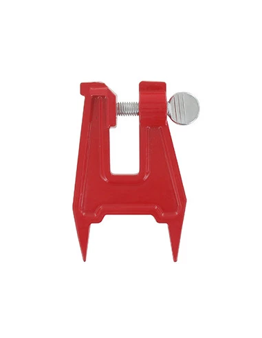 Étau d'affutage à pointes, en acier, pour utilisation sur le terrain en l'enfonçant dans un tronc.