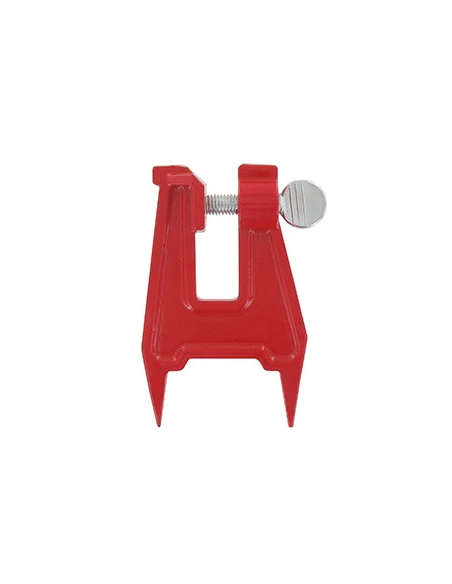 Étau d'affutage à pointes, en acier, pour utilisation sur le terrain en l'enfonçant dans un tronc.