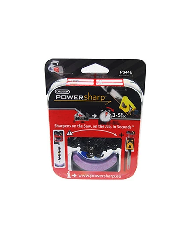 Système POWER SHARP comprenant une chaîne et une pierre à aiguiser. Pas: 3/8, Ep: 1.3mm, 62 entraîneurs. -PL
