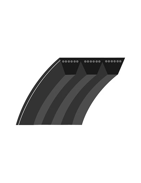 Courroie plate lignée qualité d'origine BOBCAT / RANSOMES, adaptable pour coupe 36 & 48'' (section: 1-1/8'', L: 56-3/4''). Rempl