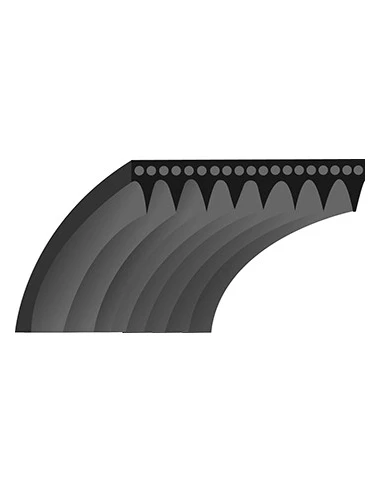 Courroie d'entrainement crantée longitudinale 7/16'', longueur 32'' / 81,3cm, adaptable sur découpeuses STIHL modèles TS420 et T