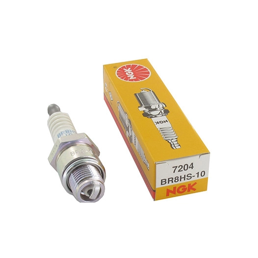 Bougie d'allumage NGK BR8HS-10 avec olive monobloc. Equivalent CHAMPION RL78C.