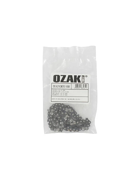 Chaîne de tronçonneuse OZAKI semi carrée 1/4'' 043 (1,1mm) mini 68 entraîneurs Equivalent chaîne pour élageuses avec guide carvi