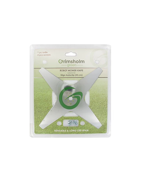 Blister lame 4 dents plate adaptable pour robots AMBROGIO modèles L30, L75 (à partir de 2013), L85 - STIGA modèles Autoclip 125,