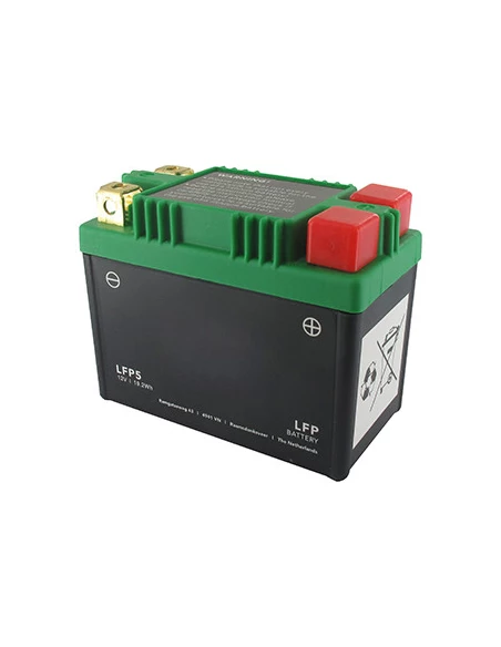 Batterie de démarrage Lithium-Fer-Potassium (LiFePo4 ou LFP) 12V 8A, CCA 105, 19,2Wh, remplace batteries acide/plomb YTX4L-BS, Y