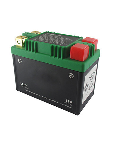 Batterie de démarrage Lithium-Fer-Potassium (LiFePo4 ou LFP) 12V 10A, CCA 120, 24Wh, remplace batteries acide/plomb YTZ5S, YTX7L