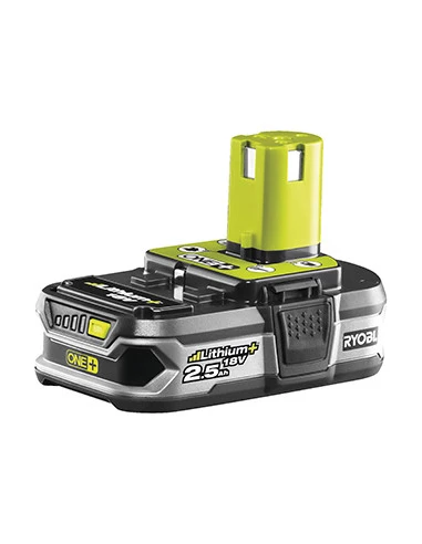 Batterie lithium/ion 18V 2,5Ah pour machines RYOBI. Remplace origine 5133002413, RB18L25G.