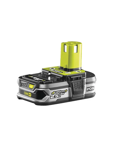 Batterie lithium/ion 18V 2,5Ah pour machines RYOBI. Remplace origine 5133002413, RB18L25G.
