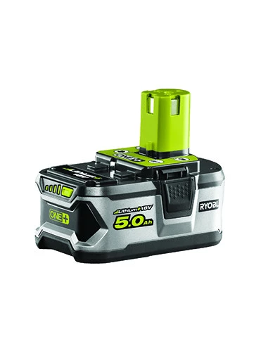 Batterie lithium/ion 18V 5,0Ah pour machines RYOBI. Remplace origine 5133002621, RB18L50G.