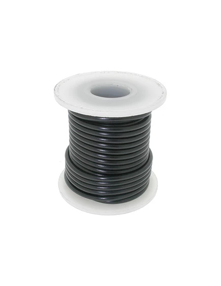 Fil électrique souple de couleur noire section 1,5mm² - L: 7,6mètres.