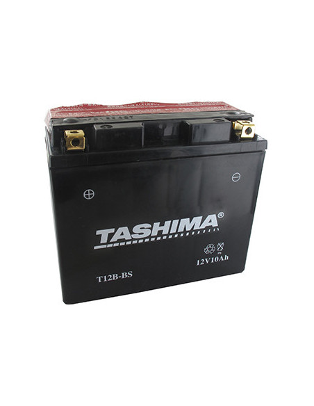 Batterie plomb étanche sans entretien 12V, 10A. L: 150, l: 69, H:130mm, + à gauche pour motos. (livrée avec acide séparé). - Bat