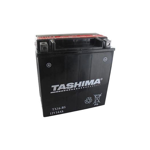 Batterie plomb étanche sans entretien 12V, 14A. L: 150, l: 87, H:161mm, + à gauche pour motos, quads