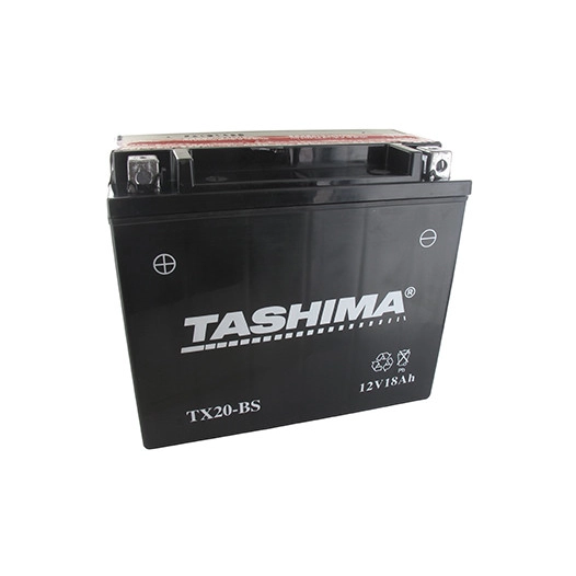 Batterie plomb étanche sans entretien 12V, 18A. L: 175, l: 87, H:155mm, + à gauche pour motos, motoneige. (livrée avec acide sép