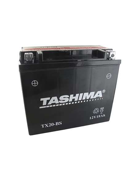 Batterie plomb étanche sans entretien 12V, 18A. L: 175, l: 87, H:155mm, + à gauche pour motos, motoneige. (livrée avec acide sép