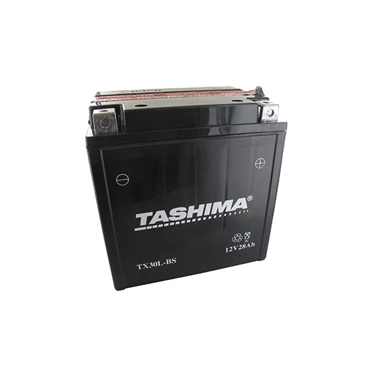 Batterie plomb étanche sans entretien 12V, 30A . L:168 mm, l:127 mm H:177 mm + à droite pour motos, jet-ski, motoneige, quads, u