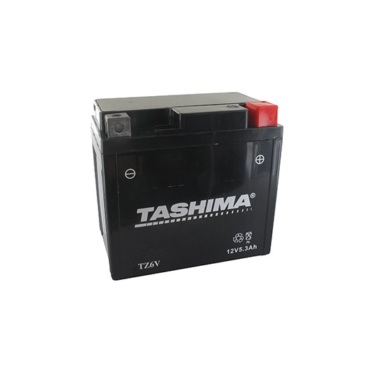 Batterie renforcée et sans entretien (AGM) 12V, 5A. L: 113mm, l: 70mm, H: 105mm, + à droite. - Batterie à mettre en acide avant