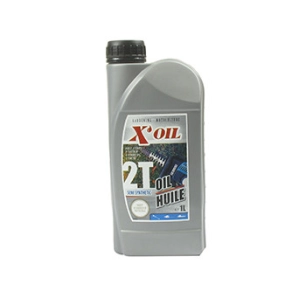 15 Huile 2 temps semi-synthèse X'OIL (API TC), en bidon d'1 litre . Avec bouchon doseur