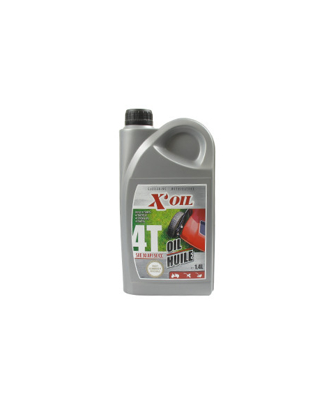 12 Huile Moteur 4 temps X'OIL, SAE30 API SJ/CD, JASO MA, en bidon d'1,4 litre .
