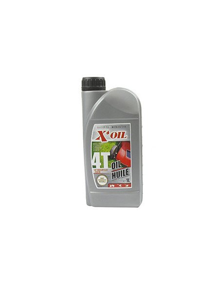 Huile 4 temps 10W30 API SJ/CF, JASO MA2, en bidon de 1 litre - X'OIL