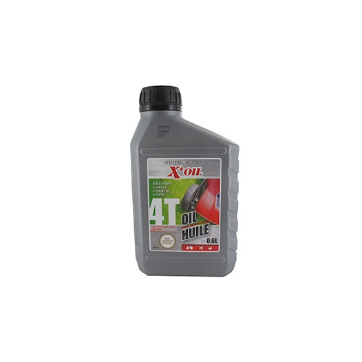 Huile 4 temps X'OIL, 10W30 API SJ/CF, JASO MA2, en bidon de 600 ml - Préconisée pour moteurs HONDA (