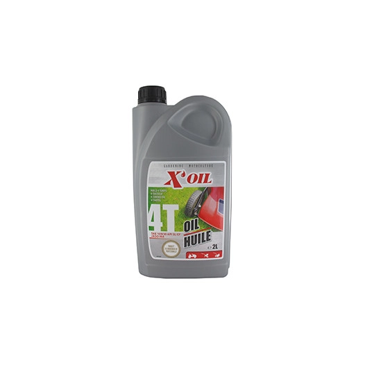 Huile 4 temps X'OIL, 10W30 API SJ/CF, JASO MA2, en bidon de 2 litres - Préconisée pour moteurs HONDA