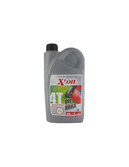 Huile 4 temps X'OIL, 10W30 API SJ/CF, JASO MA2, en bidon de 2 litres - Préconisée pour moteurs HONDA