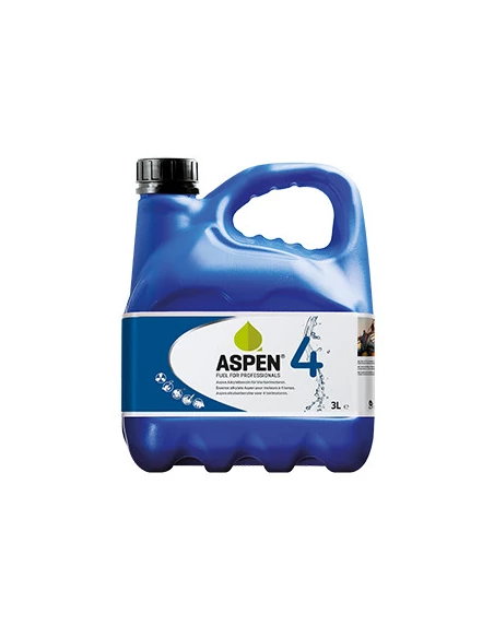Carburant essence alkylate ASPEN 4 - 3 litres pour moteurs 4 temps.