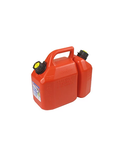 Jerrican double usage qualité pro d'une contenance de 6 + 2,25 litres.