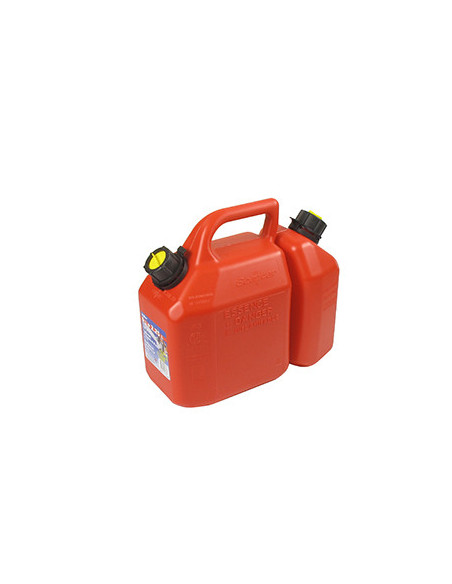 Jerrican double usage qualité pro d'une contenance de 6 + 2,25 litres.