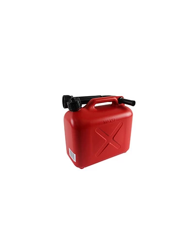 Jerrican plastique avec bec verseur 5 litres. Norme UN:3H1/Y/150/08 .