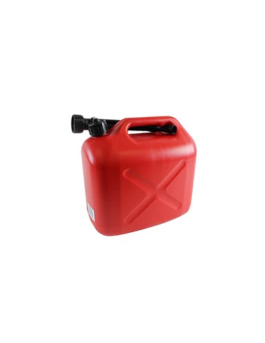 Jerrican plastique avec bec verseur 10 litres. Norme UN:3H1/Y/150/08 .