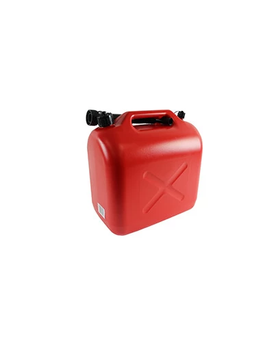 Jerrican plastique avec bec verseur 20 litres. Norme UN:3H1/Y/150/08 .