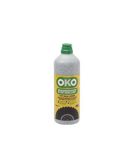 Flacon d'anti-crevaison préventif et curatif OKO VERT - Hors route. 1,25 litre avec outil de démonta