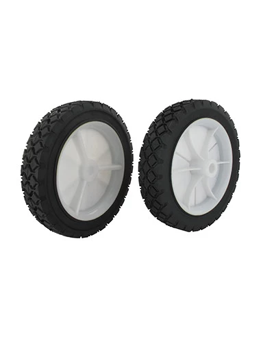 Roue en plastique à moyeu déporté universelle - Ø: ext: 178mm, alésage: 12,7mm - Largeur: 38mm - Long moyeu: 35mm - Profil diama