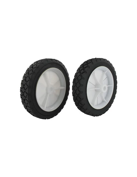 Roue en plastique à moyeu déporté universelle - Ø: ext: 178mm, alésage: 12,7mm - Largeur: 38mm - Long moyeu: 35mm - Profil diama