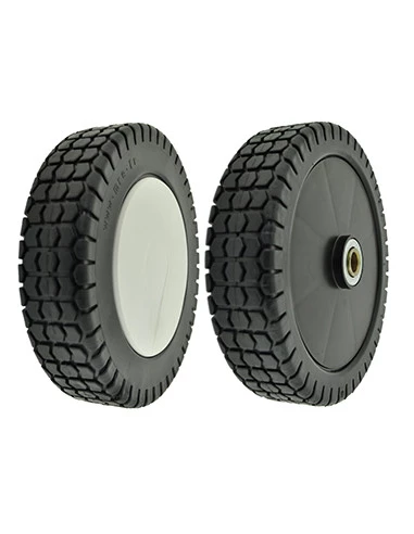 Roue plastique sur roulement plastique adaptable pour HONDA - Ø: ext: 180mm, alésage: 12,75mm - Livrée avec enjoliveur