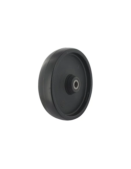 Roue anti-scalp adaptable pour GILSON, HAKO, JOHN DEERE, LAWN BOY - Ø: ext: 152mm, alésage: 12,7mm, Long moyeu: 38mm centré. Rem