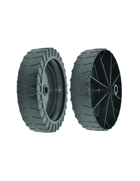 Roue GGP/CASTELGARDEN, modèles B390, K350, K390, P350, C350, C390 - Ø: ext: 155mm, Ø int: 12mm, largeur: 38mm, moyeu : 35mm. Ori